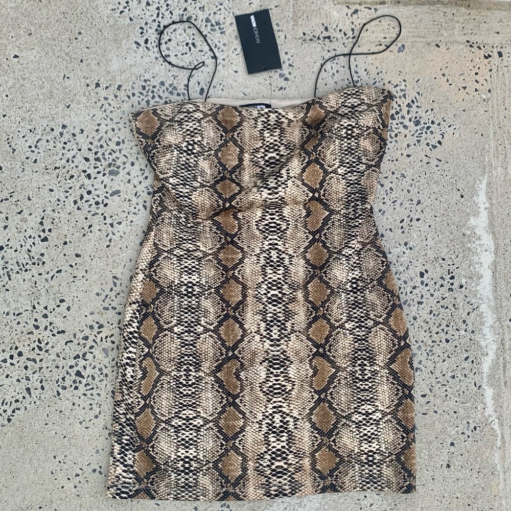 Fashion Nova Fashion EnforcerMini Dress SnakePrint